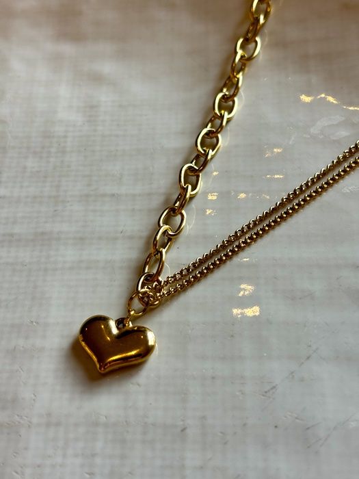 Necklace Stainless Steel Chain (Heart)