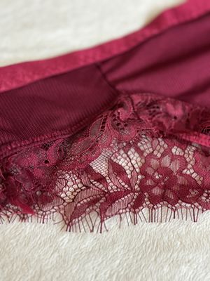 Lingerie Lace Bottom Undies (Maroon)