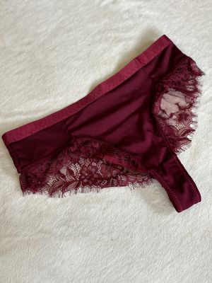 Lingerie Lace Bottom Undies (Maroon)