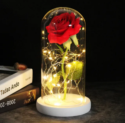 Beauty and the Beast Glassed Rose Artificial Flowers
