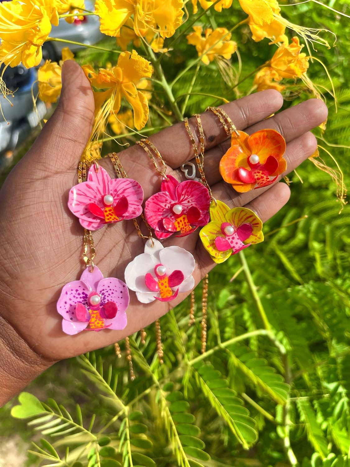 Moth Orchid Necklaces 
