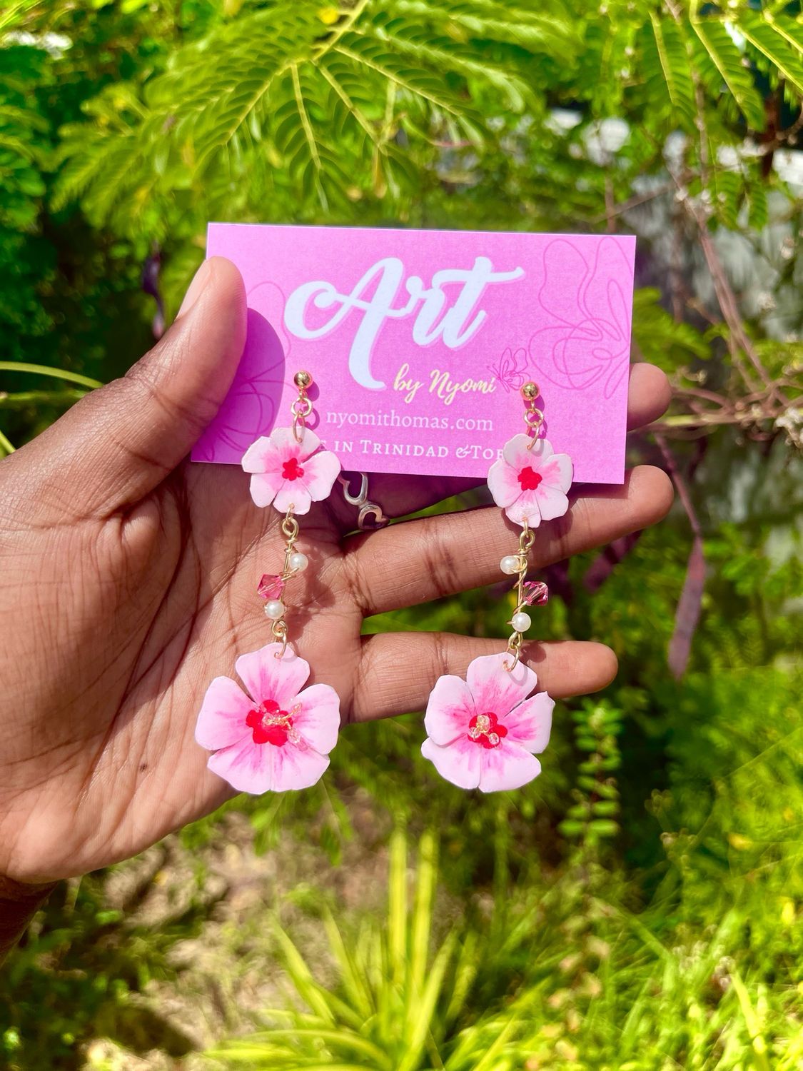 Hibiscus Vine Earrings