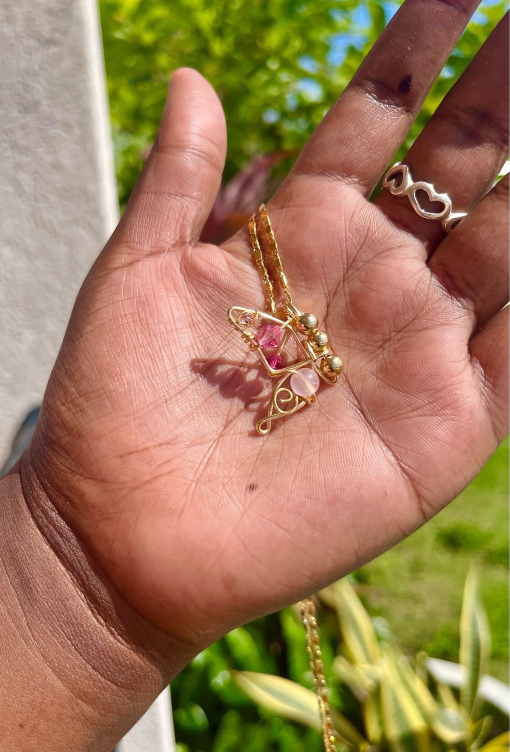 Rose Quartz Butterfly 