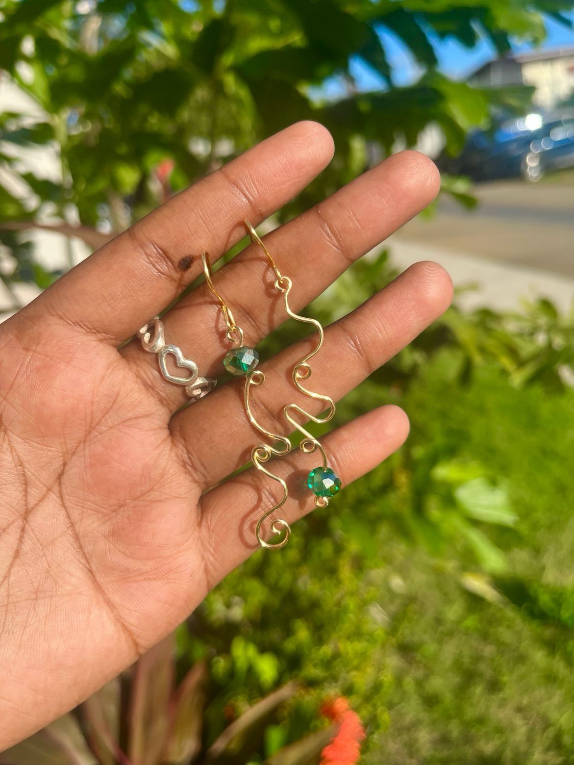 Emerald Drop Earrings 