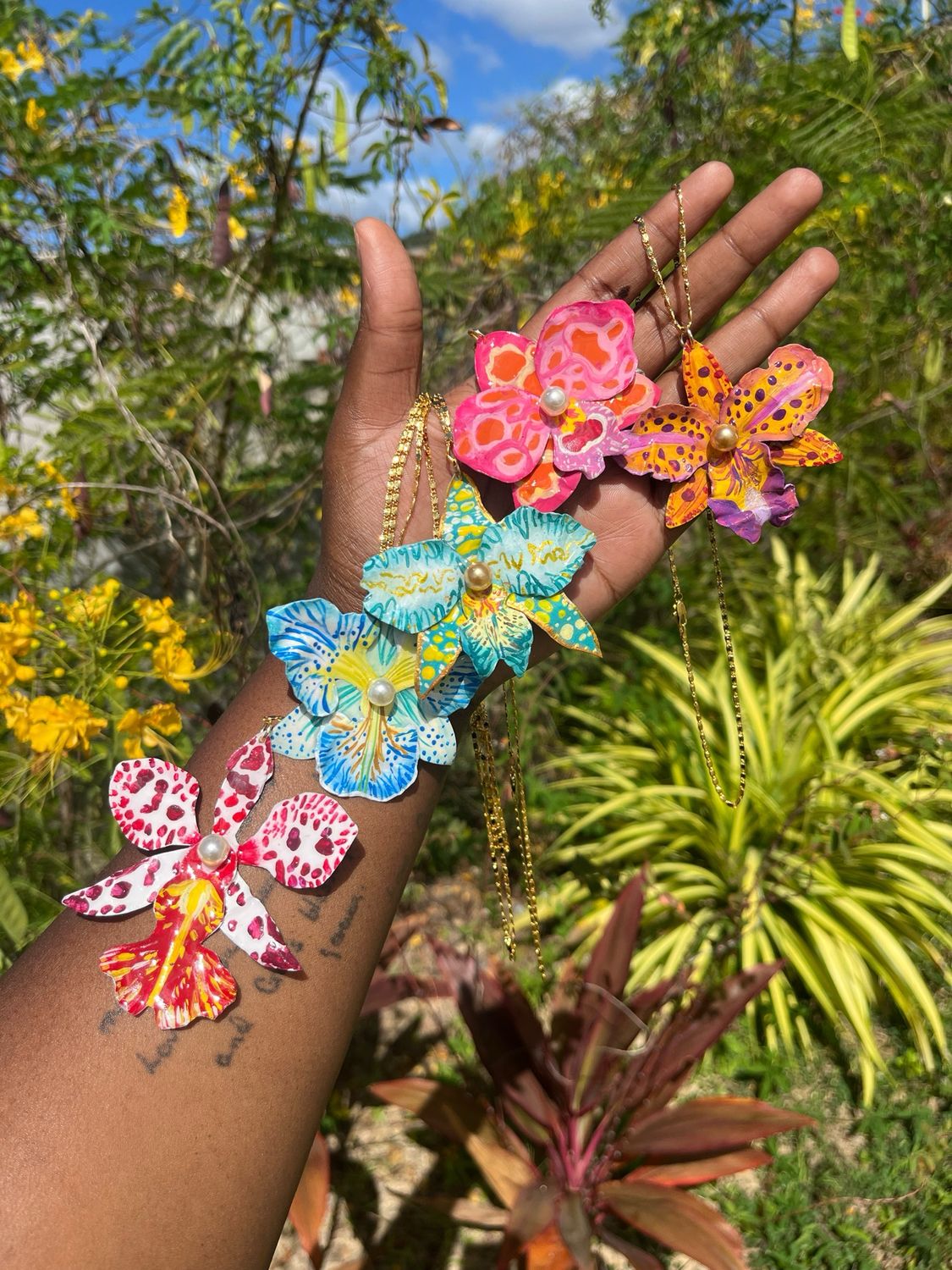 Stardust Orchid Necklaces 