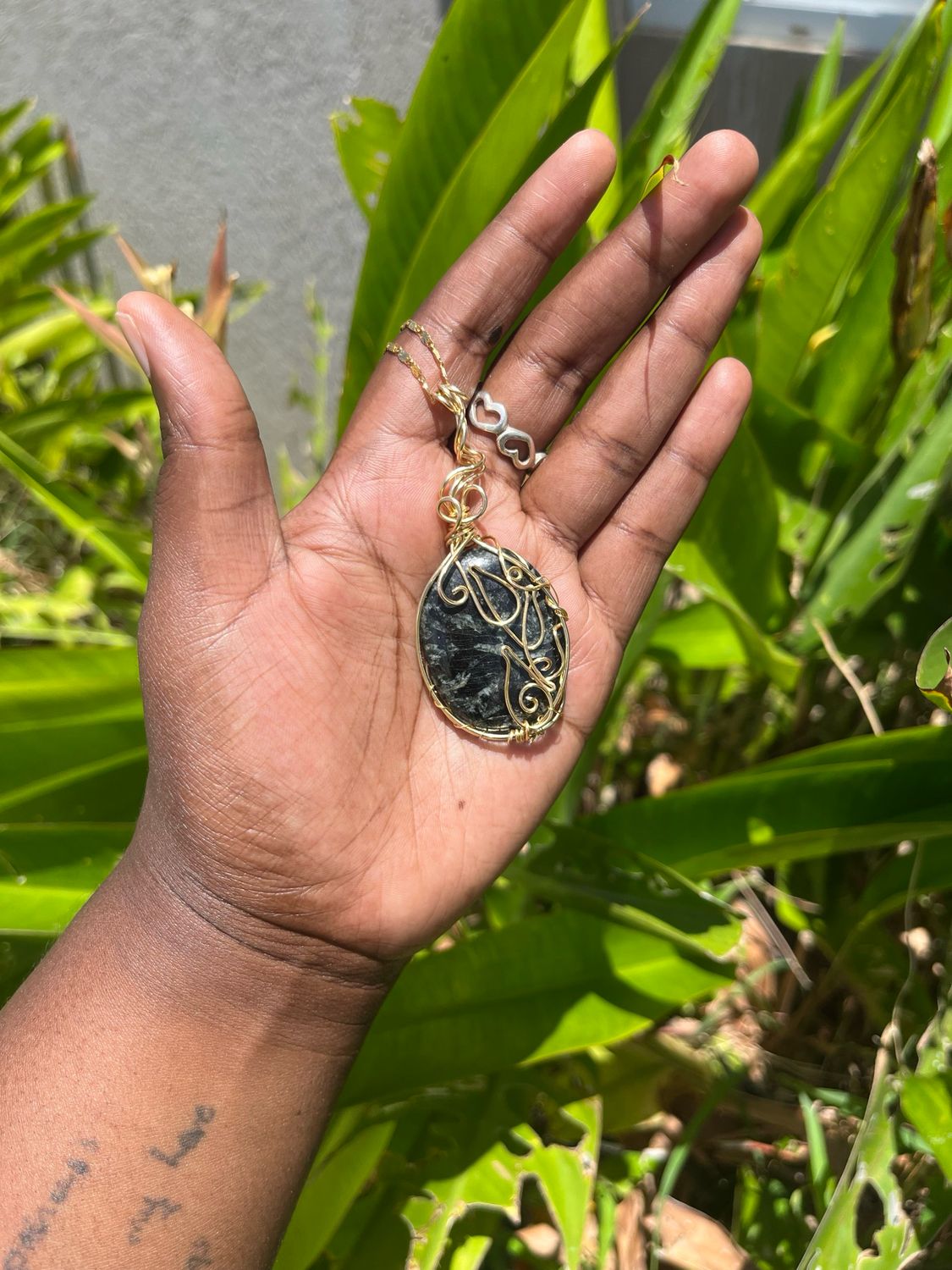 Chinese Writing Necklace 