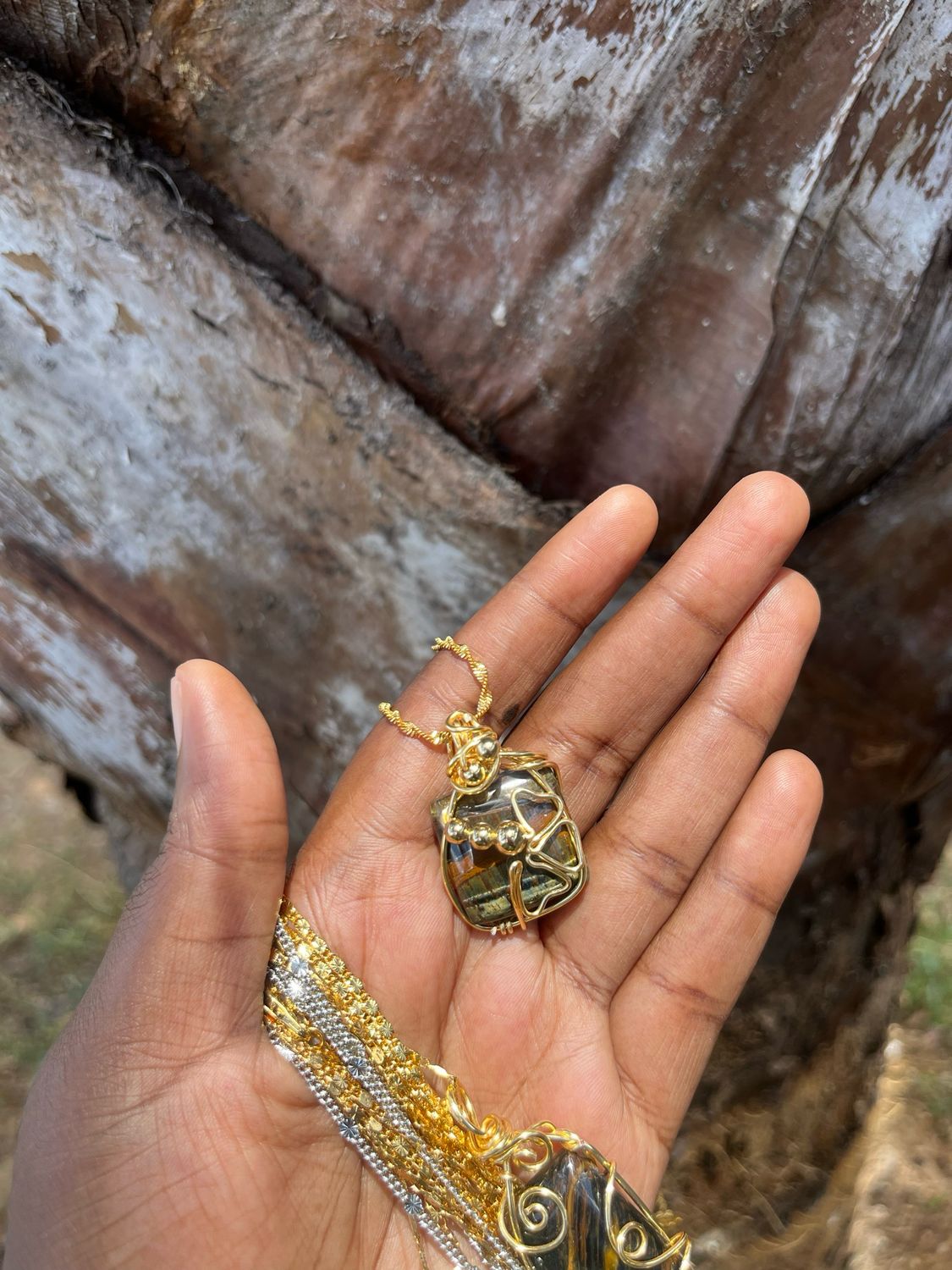 Mini Tigers Eye Necklace 