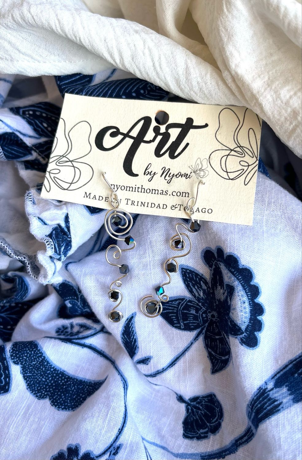 Jet Tornado Earrings