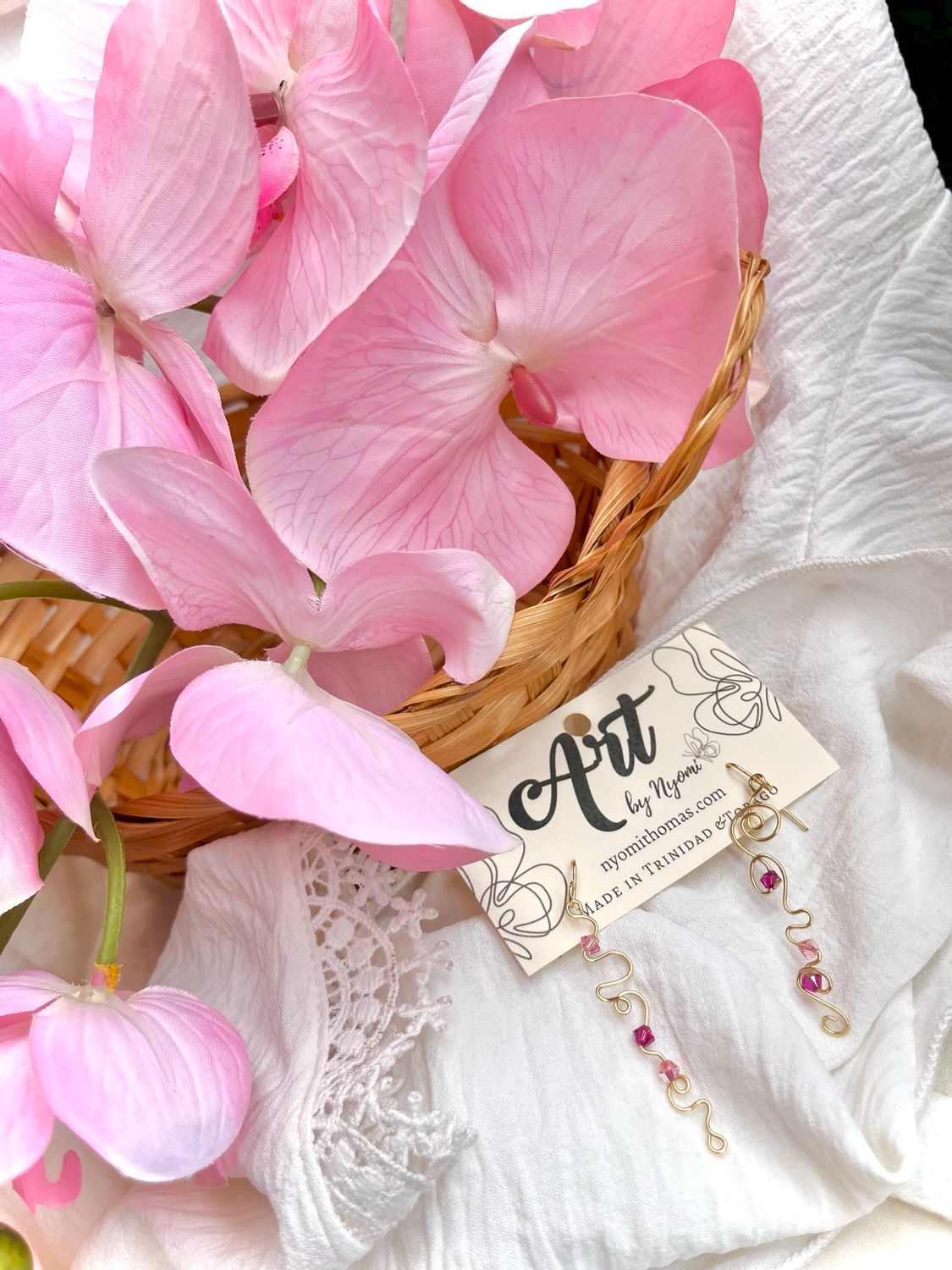 Rosy Doodle Earrings