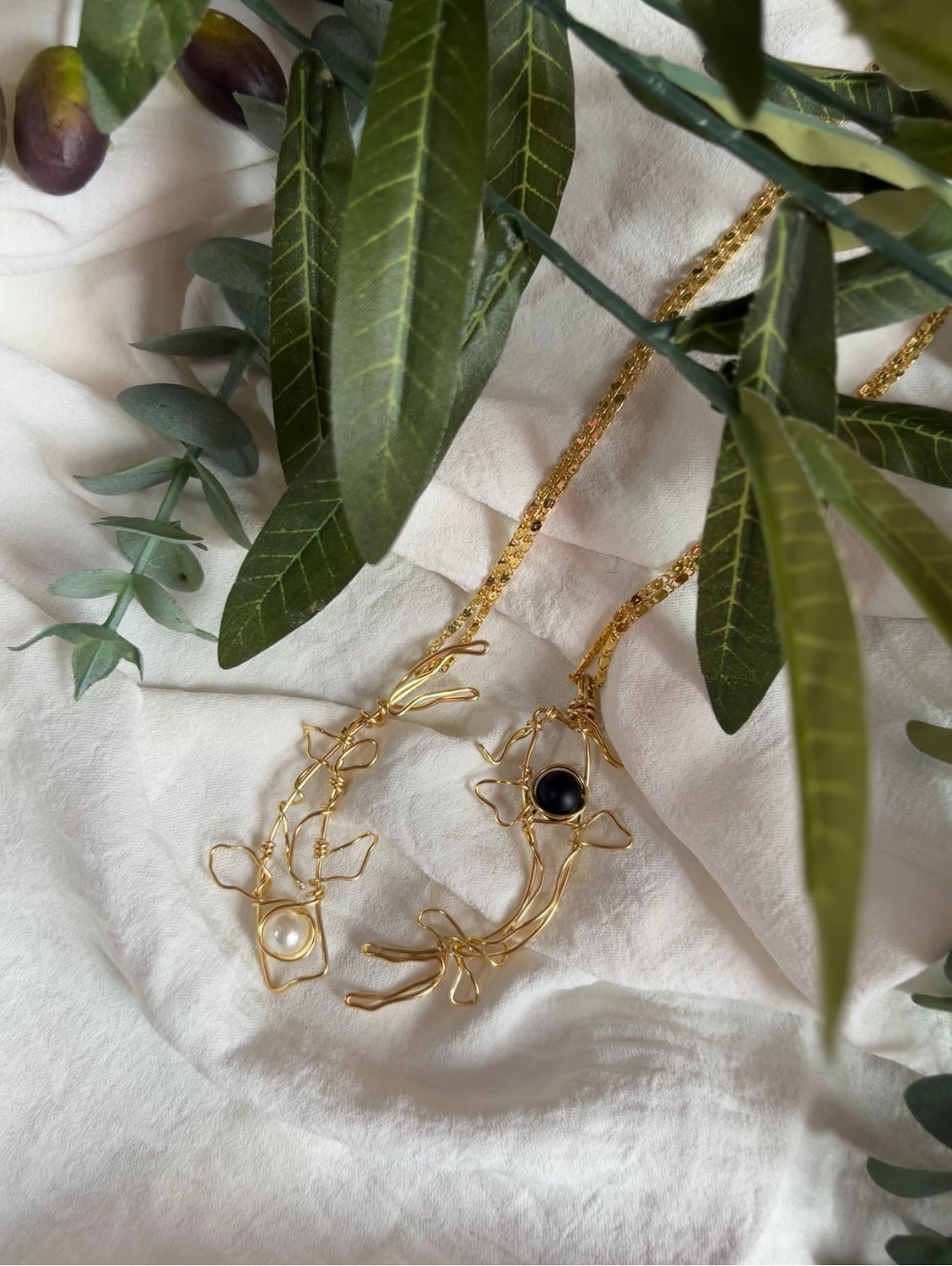 Yin Yang Koi Matching Necklaces