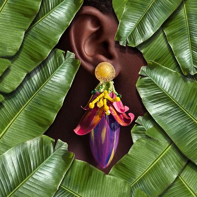 Fig Flower Earrings