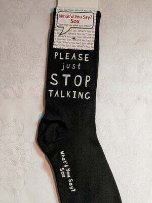 Foozy Socks - Stop talking