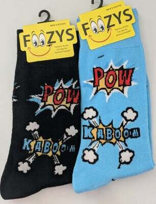 Foozy Socks - Pow Kaboom Bang