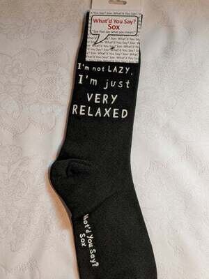 Foozy Socks - I'm not lazy