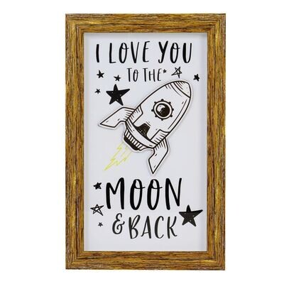 Love You to the Moon Framed Art