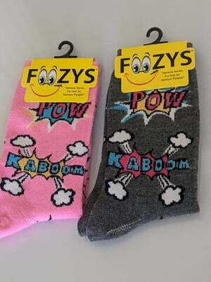 Foozy Socks - Pow Kaboom Bang