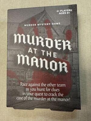 Murder at the Manor Mystery Card Game