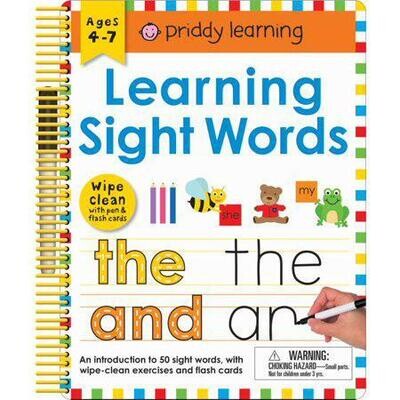 Learning Sight Words (Wipe Clean)