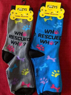 Foozy Socks - Who Rescued Who