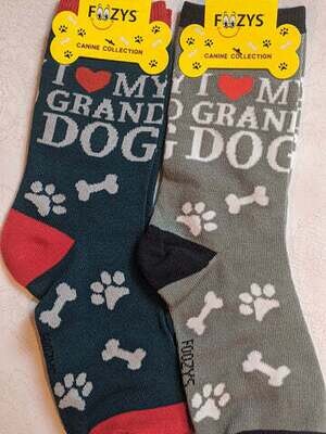 Foozy Socks - I Love My Grand Dog
