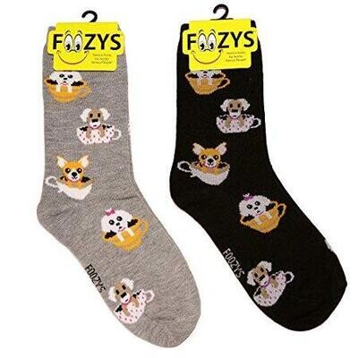 Foozy Socks - Tea Cup Dogs