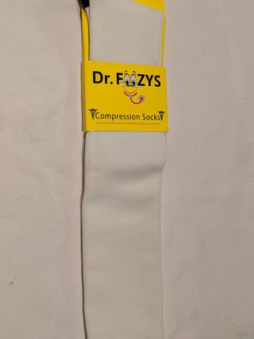 Dr. Foozy Compression Socks - White
