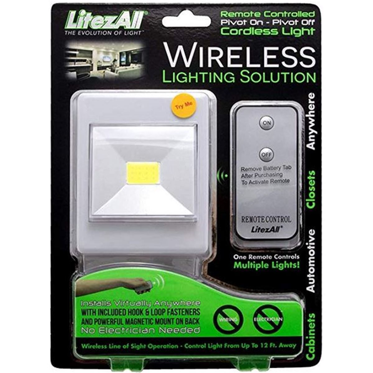 Remote Controlled LED Pivot Light Switch