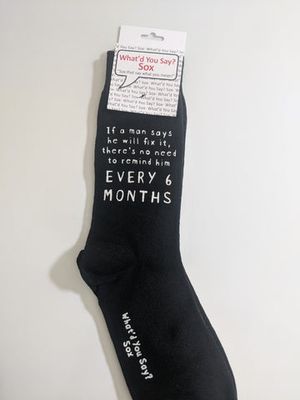 Foozy Socks - If a man says he will