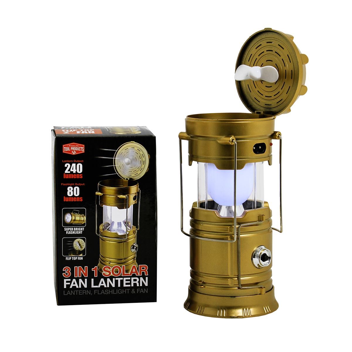 3 in 1 Rechargeable Fan & Light