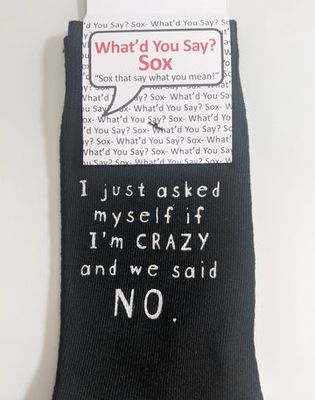 Foozy Socks - I just asked myself