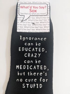 Foozy Socks - Ignorance can be