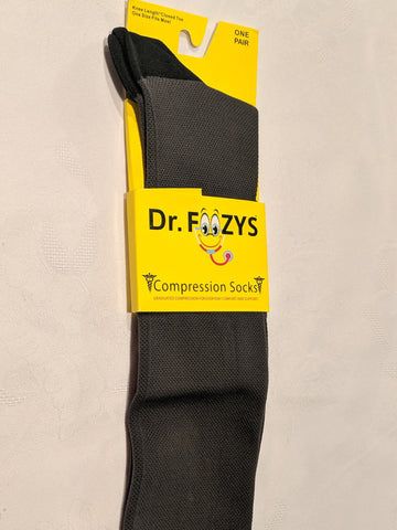 Dr. Foozy Compression Socks - Charcoal Gray