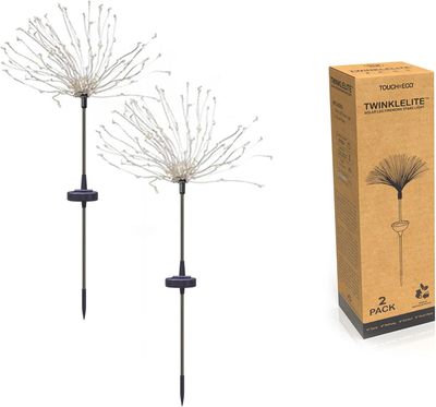 2 Pack of TwinkleLite Solar Stake Lights