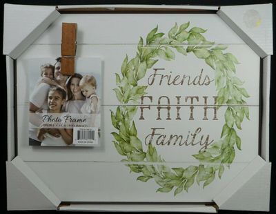 Friends Faith Family Photo Plaque Frame