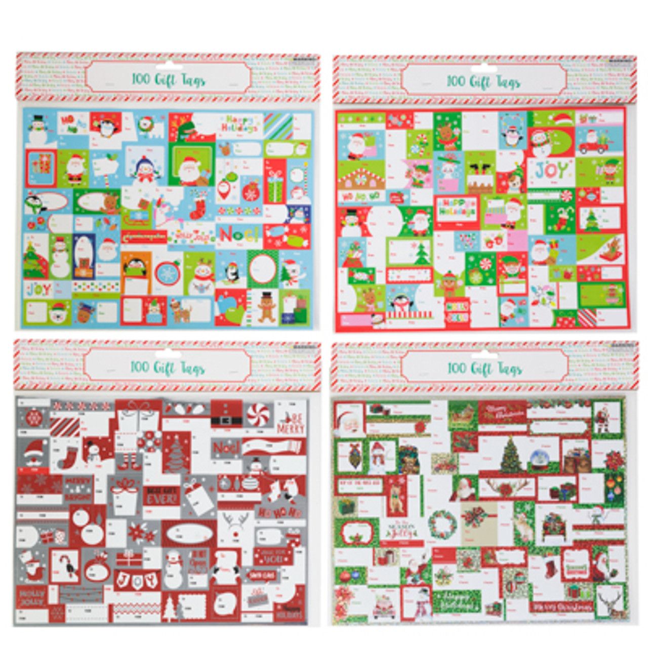100 Christmas Gift Tags