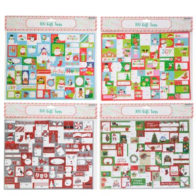 100 Christmas Gift Tags