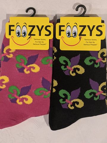 Foozy Socks - Mardi Gras