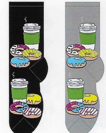 Foozy Socks - Donuts & Coffee