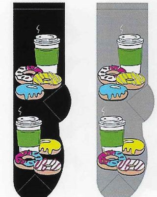 Foozy Socks - Donuts & Coffee