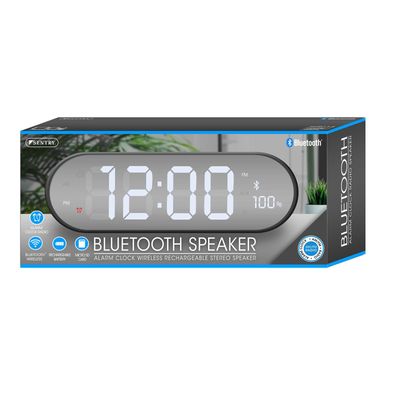Bluetooth Alarm Clock Radio Speaker - Black