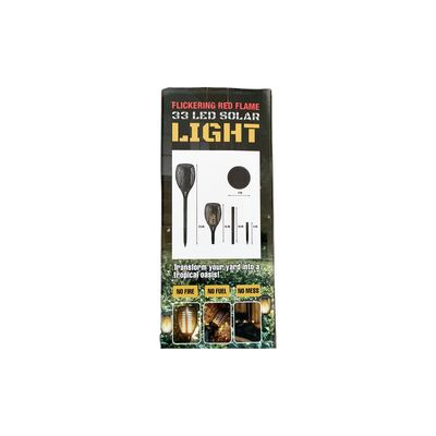Flickering Red Flame Solar Light - Medium