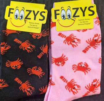Foozy Socks - Lobsters and Crabs
