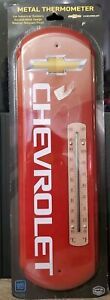 Chevy Bow Tie Tin Thermometer