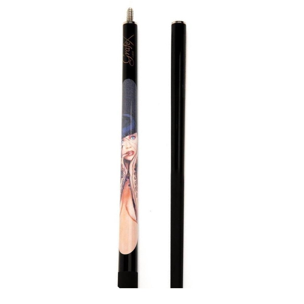 2 PIECE GRAPHITE CUE - GRAFEX LACE - 58" - 9MM TIP