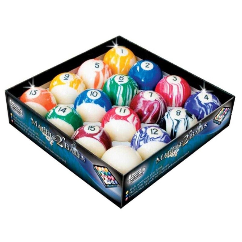 BALL SET - KELLY POOL - MARBLE - FORMULA -  2"