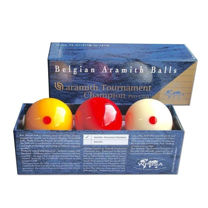 ARAMITH - BILIARD BALLS -  BILLIARD TOURNAMENT CHAMPIONSHIP PRO CUP - ARAMITH - 2 1/16"