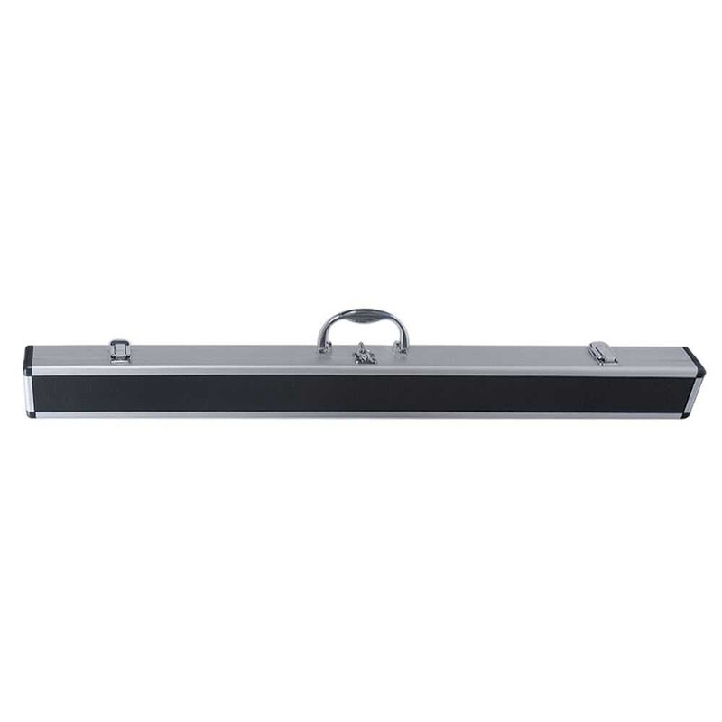CUE CASE - 2 PIECE - BLACK TOP ALUMINIUM