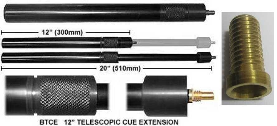 CUE EXTENSION - TELESCOPIC - DELUXE