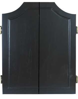 DARTBOARD CABINET -  SOLID WOOD - BLACK ASH