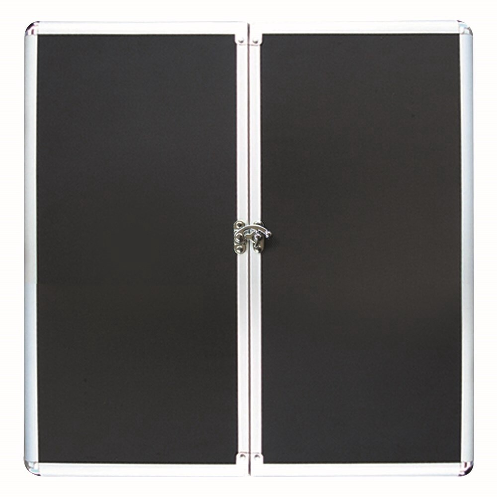 DARTBOARD CABINET - ALUMINIUM BLACK